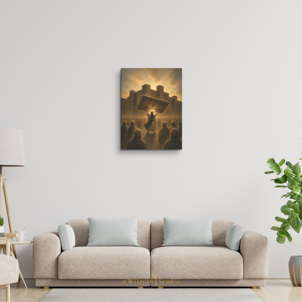 The Power of Wilayah — Imam Ali (AS) at Khaybar | Islamic Canvas Art