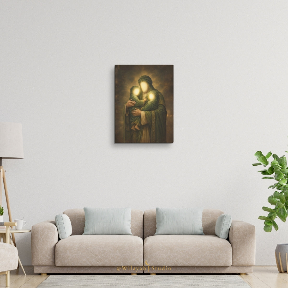 Princes of Paradise — Prophet Muhammad ﷺ, Imam Hassan & Imam Hussain (AS) | Islamic Canvas Art