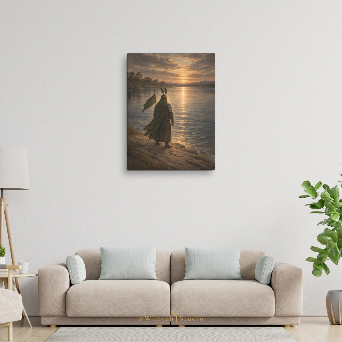 Guardian of the Camp — Hazrat Abbas (AS) | Islamic Canvas Art