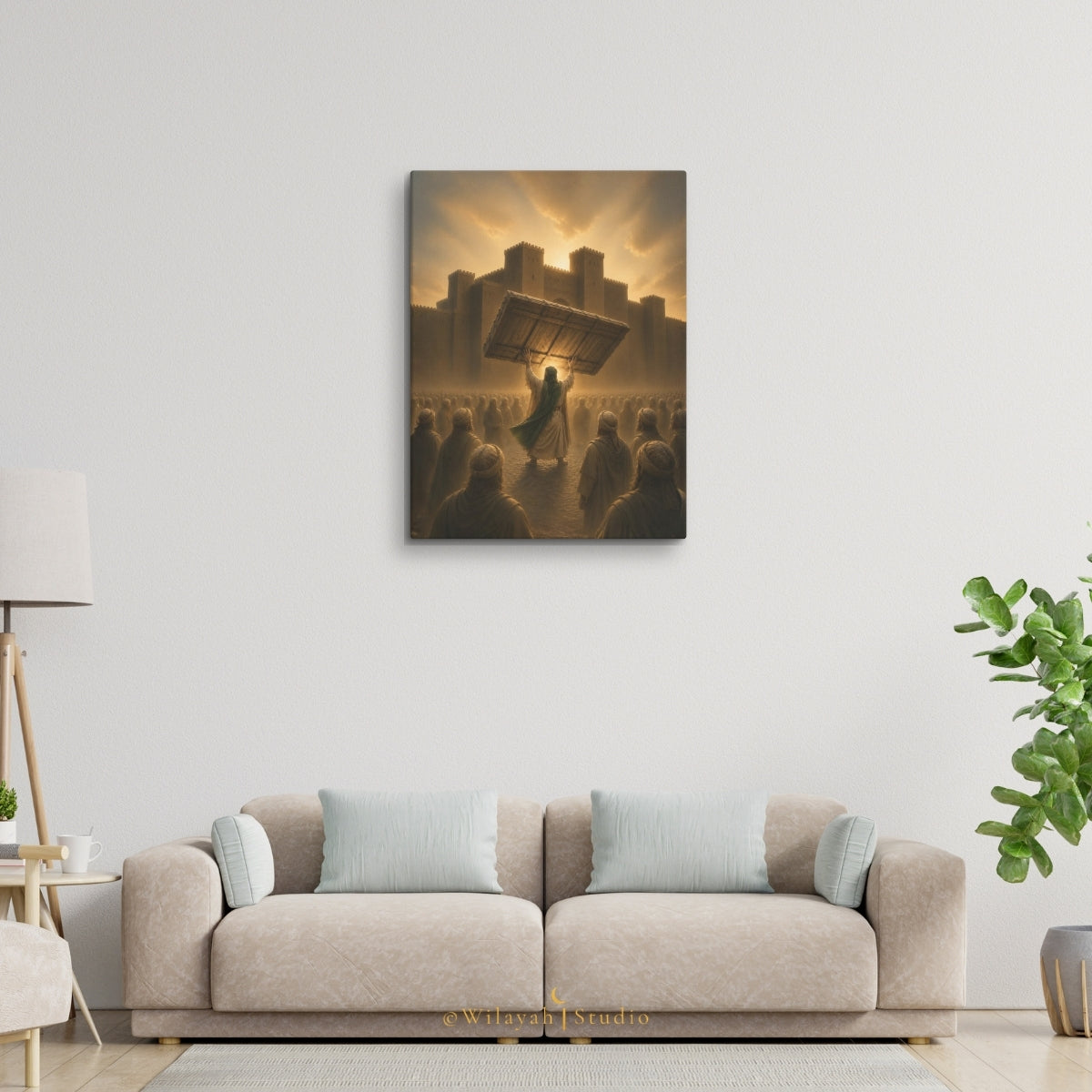 The Power of Wilayah — Imam Ali (AS) at Khaybar | Islamic Canvas Art