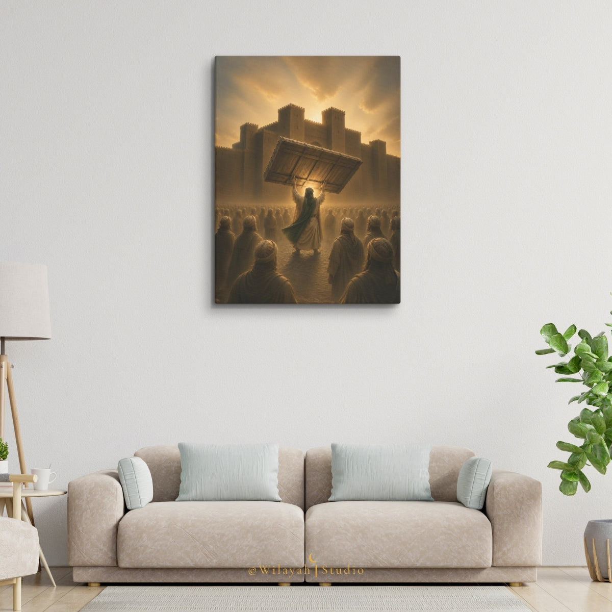 The Power of Wilayah — Imam Ali (AS) at Khaybar | Islamic Canvas Art