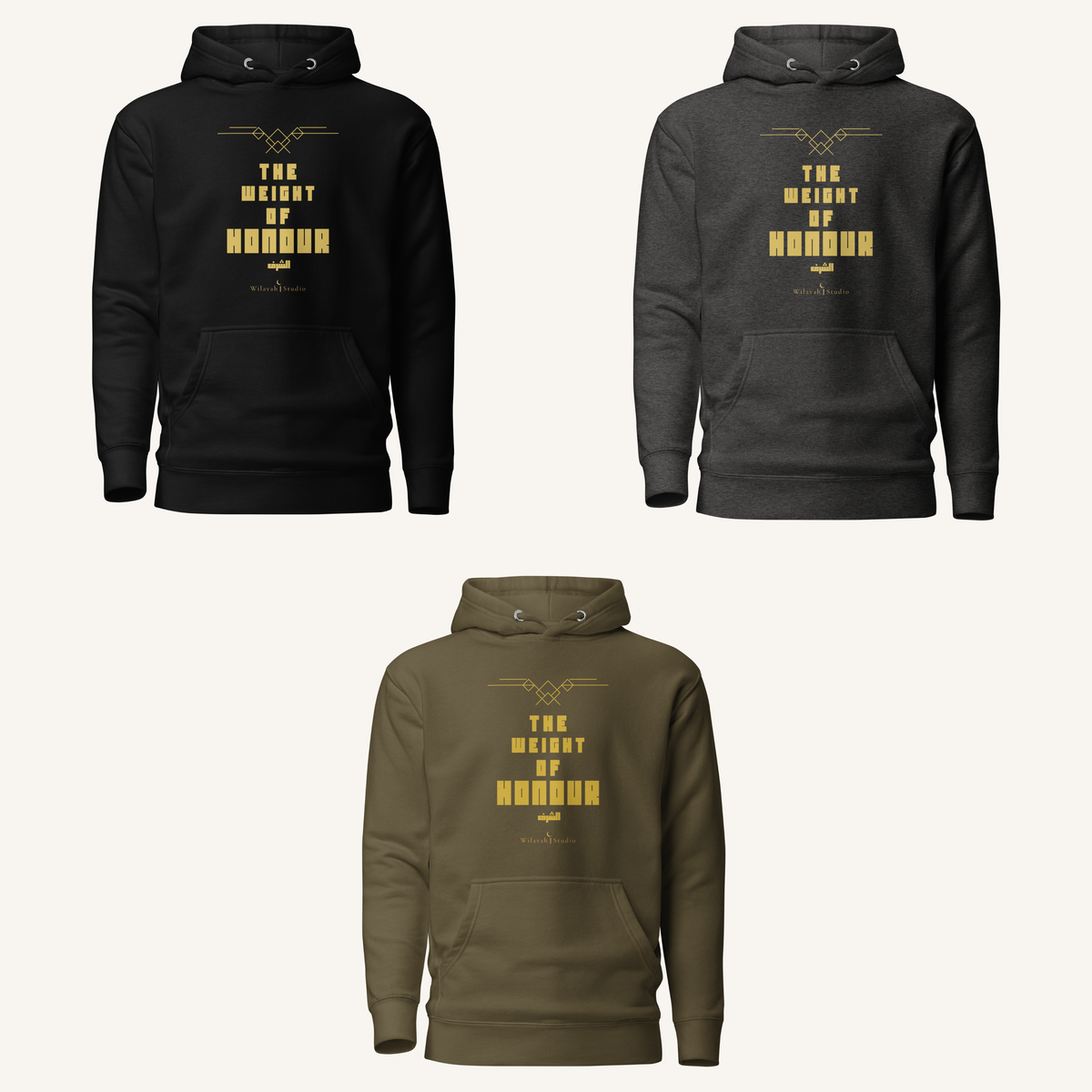 The Weight of Honour | الشرف – Premium Hoodie