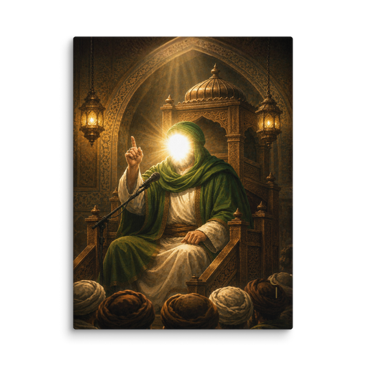 The Throne of Knowledge | Ahlulbayt Canvas Wall Art