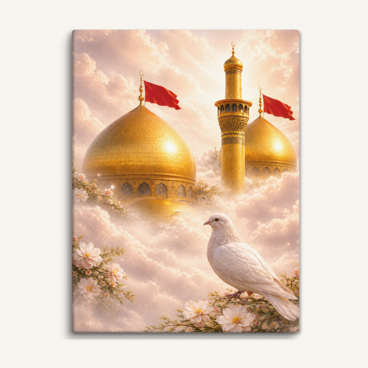Dove of Paradise | Ahlulbayt Canvas Wall Art