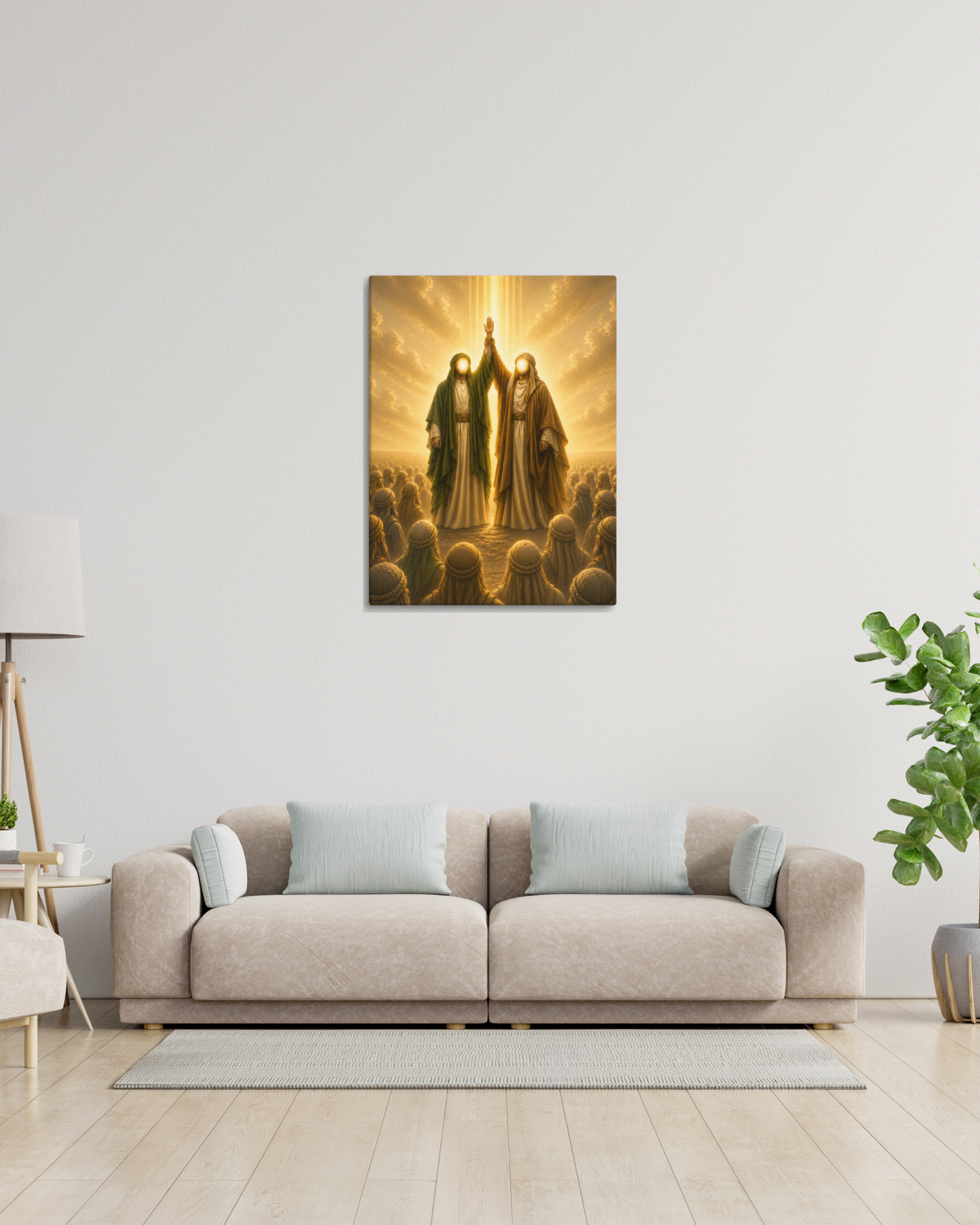 Hands Raised to the Heavens | Ahlulbayt Canvas Wall Art
