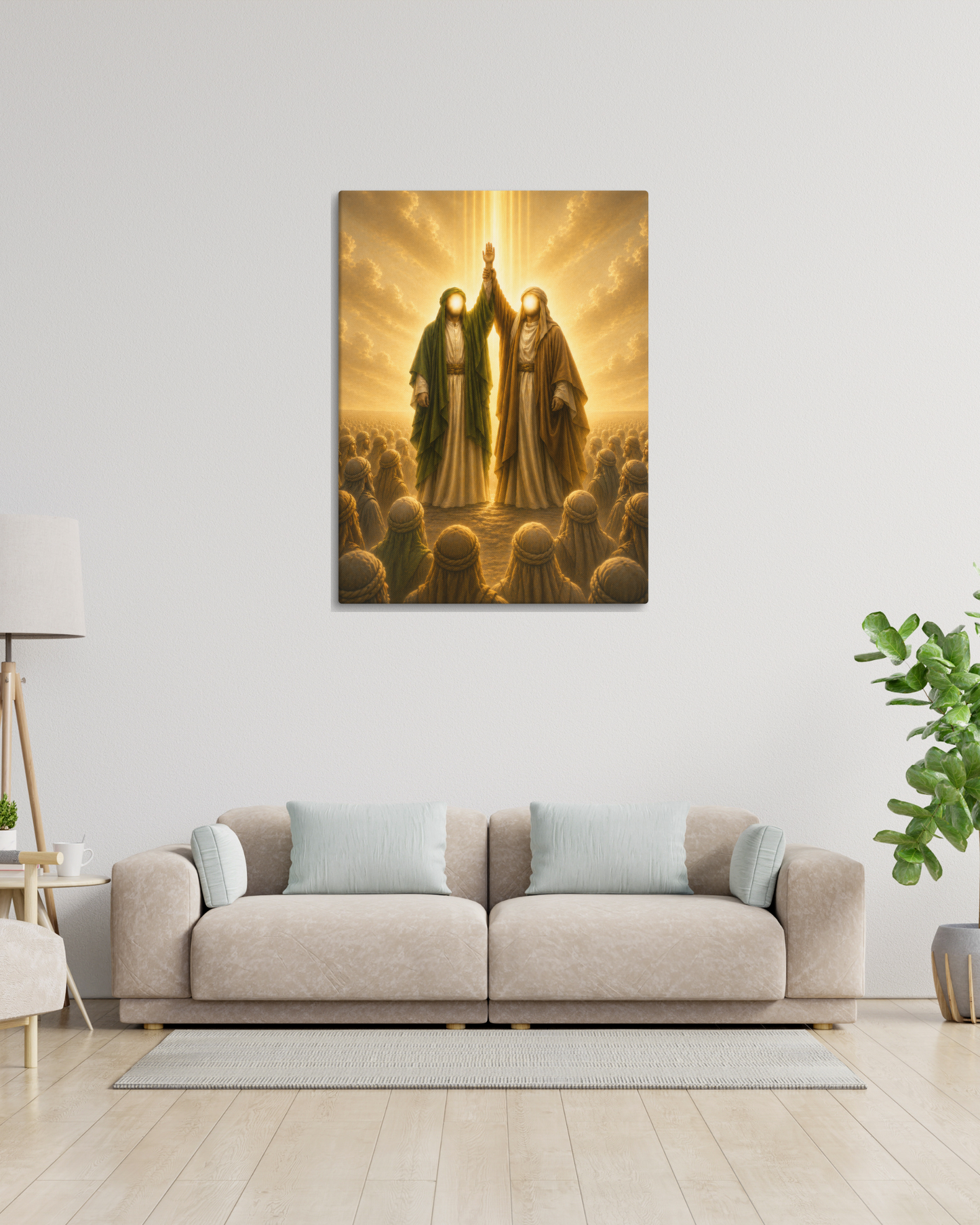 Hands Raised to the Heavens | Ahlulbayt Canvas Wall Art