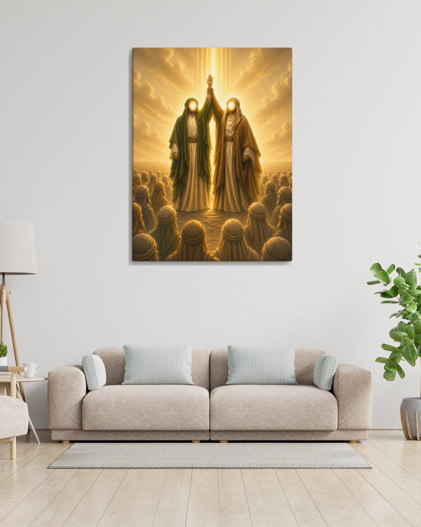 Hands Raised to the Heavens | Ahlulbayt Canvas Wall Art
