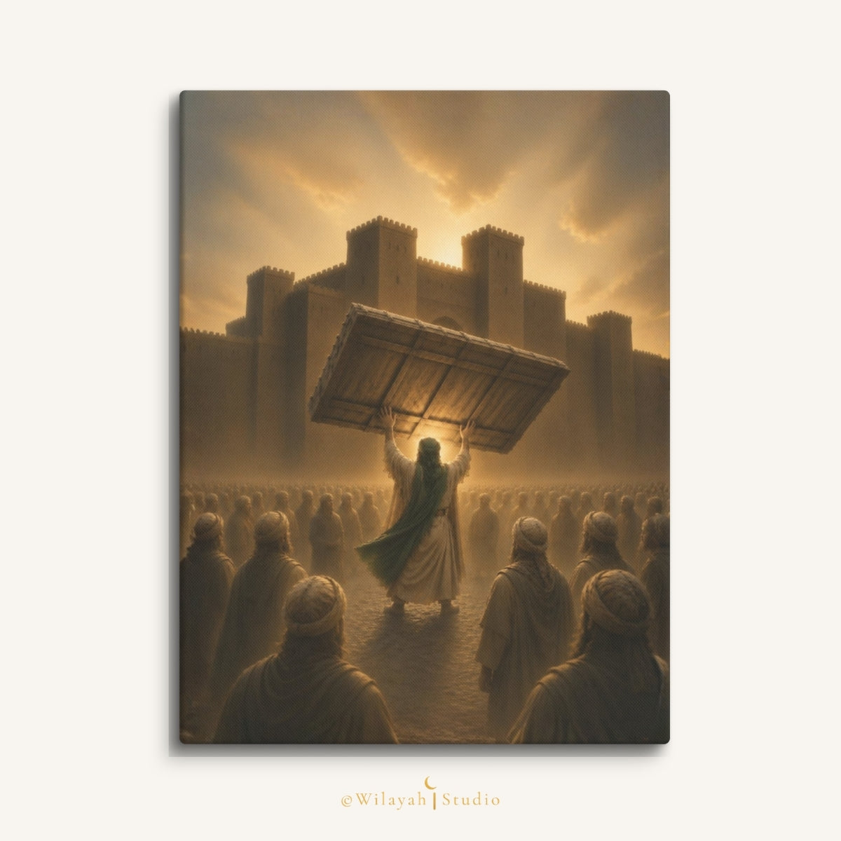 The Power of Wilayah — Imam Ali (AS) at Khaybar | Islamic Canvas Art