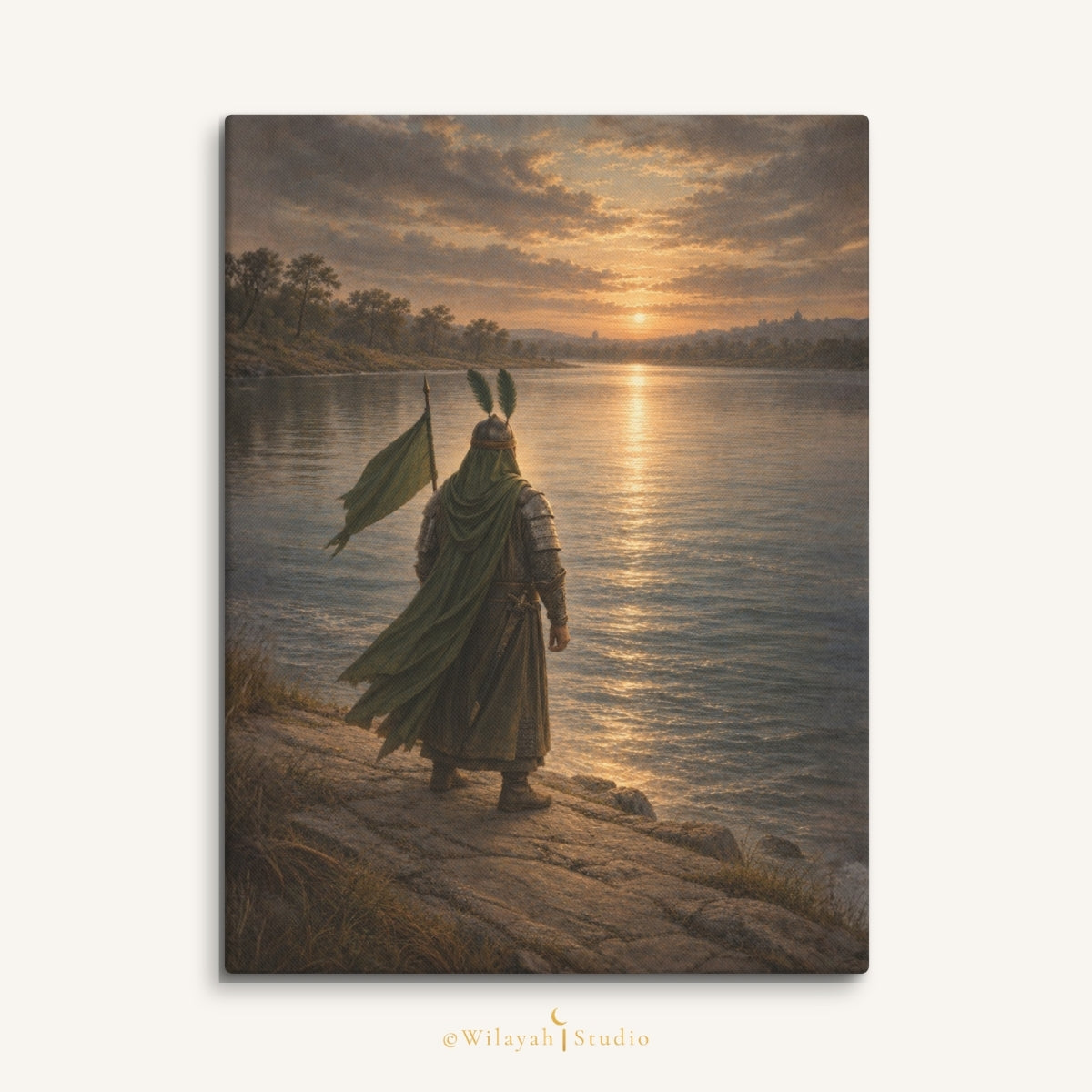 Guardian of the Camp — Hazrat Abbas (AS) | Islamic Canvas Art