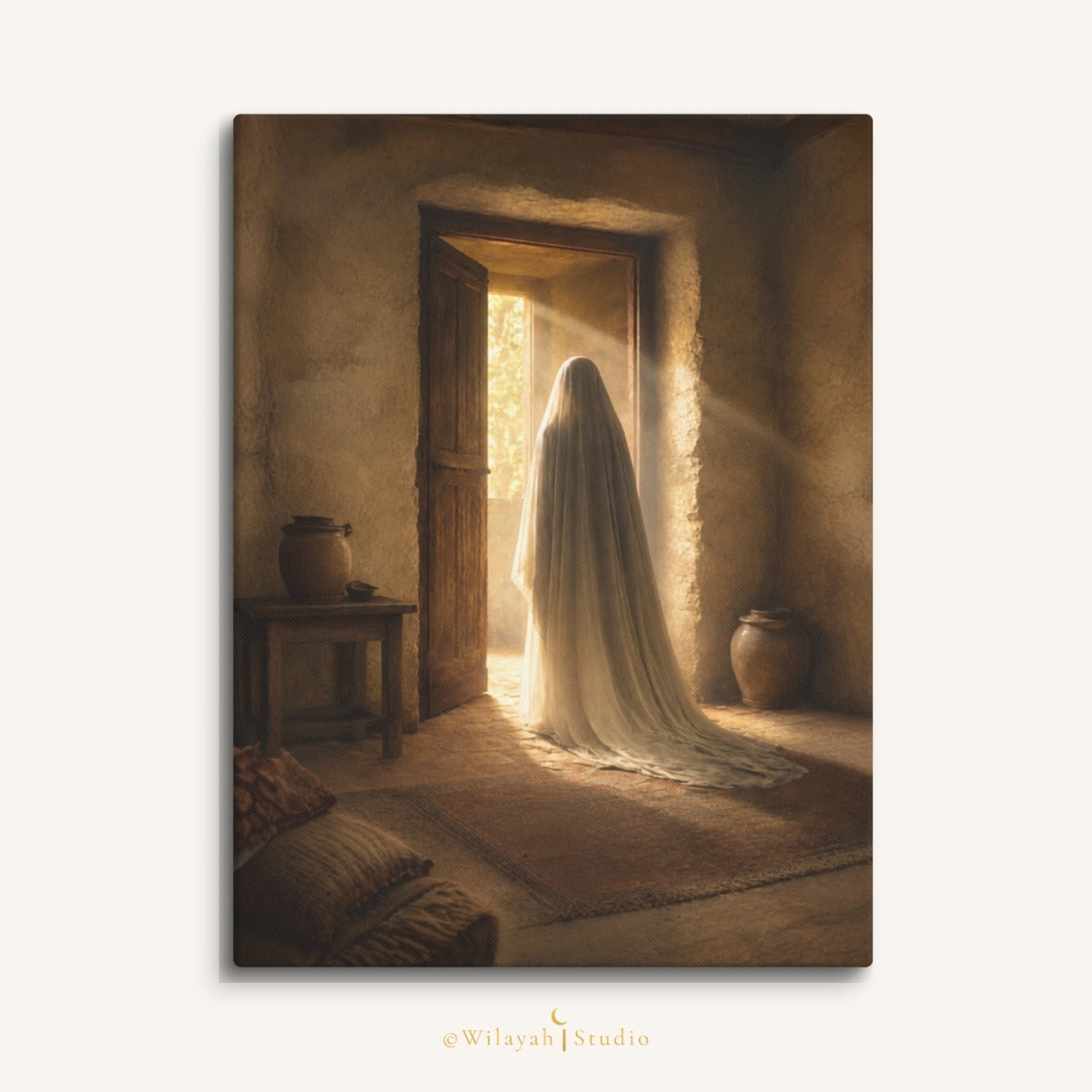 Silent Departure — Lady Fatimah al-Zahra (SA) | Islamic Canvas Art