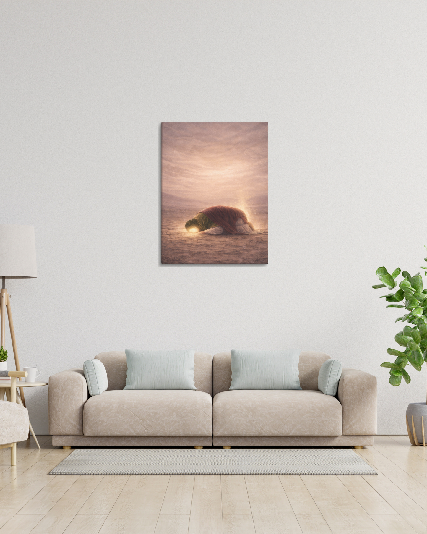 Prostration of Light | Ahlulbayt Canvas Wall Art