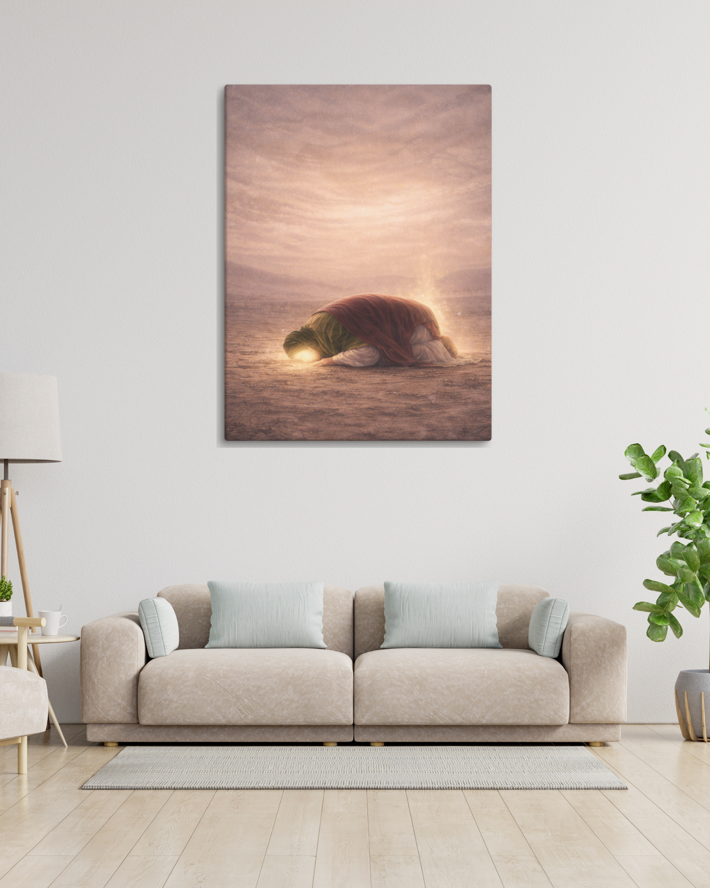Prostration of Light | Ahlulbayt Canvas Wall Art