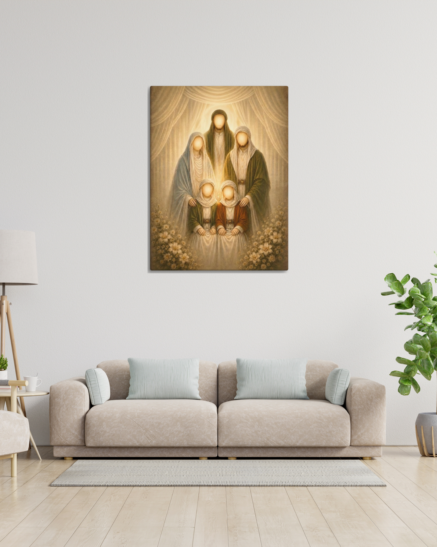 The Radiance of Purity | Ahlulbayt Canvas Wall Art