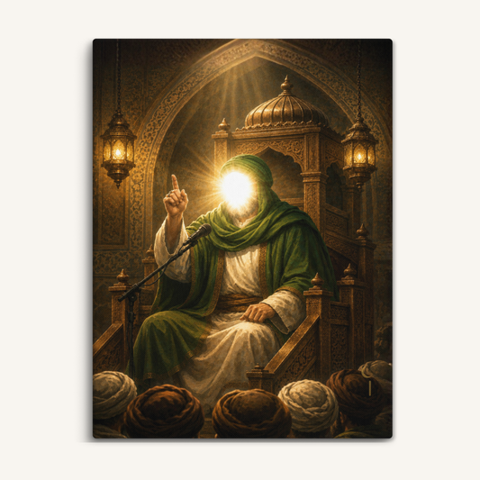 The Throne of Knowledge | Ahlulbayt Canvas Wall Art
